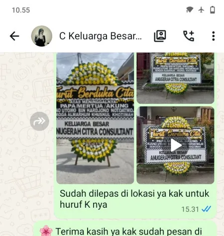 Pengiriman Papan Bunga Duka Tegalsari Karanggede